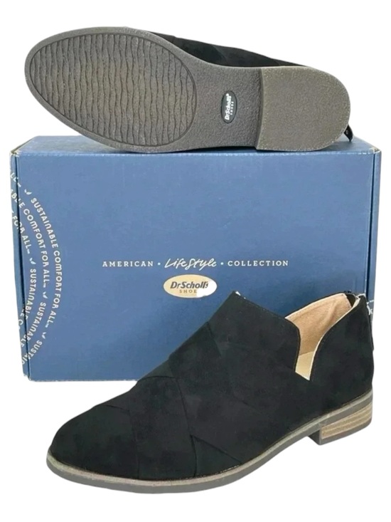 Dr. Scholl's Shoes - Dr. Scholl’s Always Band Black Faux Suede Womens Loafers Size 6.5M